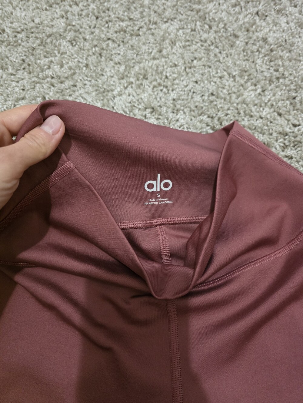 Alo High-Waist Leggings in Dusty Rose